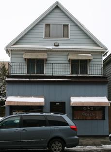 222 Gibson Street: Current site of the Three Dueces Tavern. The property was recently sold by owner Ed Bergmann (Feb 2010 update) 