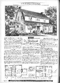 The layout of the "Dresden" is identical to the Sears "Rembrant" style sold in the early 1920s.