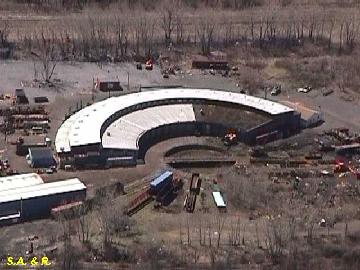 The Former Pennsylvania Railroad Roundhouse in West Seneca. A rare relic from Buffalo's railroad glory days.