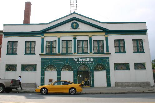 June 2008: Former WKBW-TV studios at 1420 Main Street. Once a church, again a church.