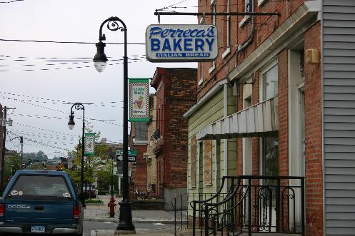 Schenectadys Perreca Bakery (33 N Jay Street) is just the type of off-the-beaten path joint that ForgottenBuffalo.com loves. Located in the Electric Citys Little Italy neighborhood, Perrecas brick oven bread is made the old-fashion way. 