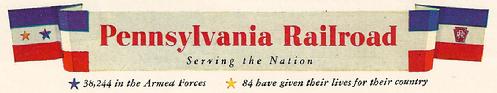 Click image above to view vintage WWII ads from the Pennsylvania Railroad