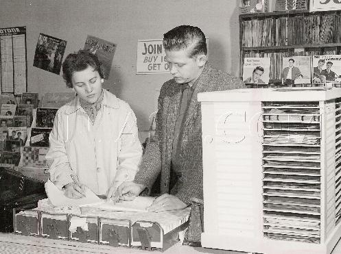 Don Ruda at the Lackawanna store, circa 1956