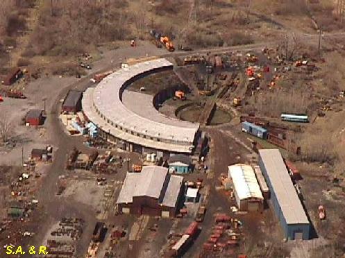 The Former Pennsylvania Railroad Roundhouse in West Seneca. A rare relic from Buffalo's railroad glory days.